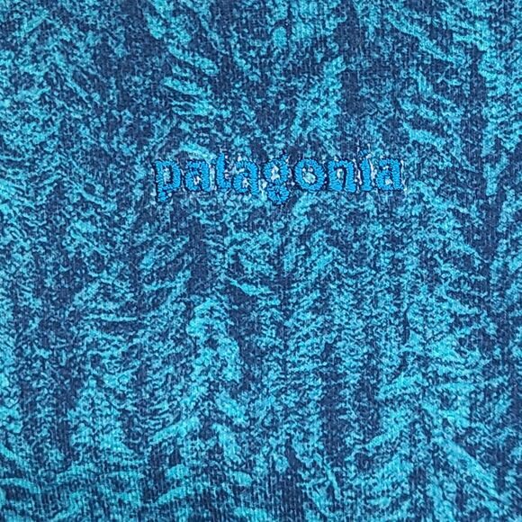 Patagonia Blue Heathered Womens M Crop Leggings Athleisure Yoga Exercise 21915 - Picture 10 of 16